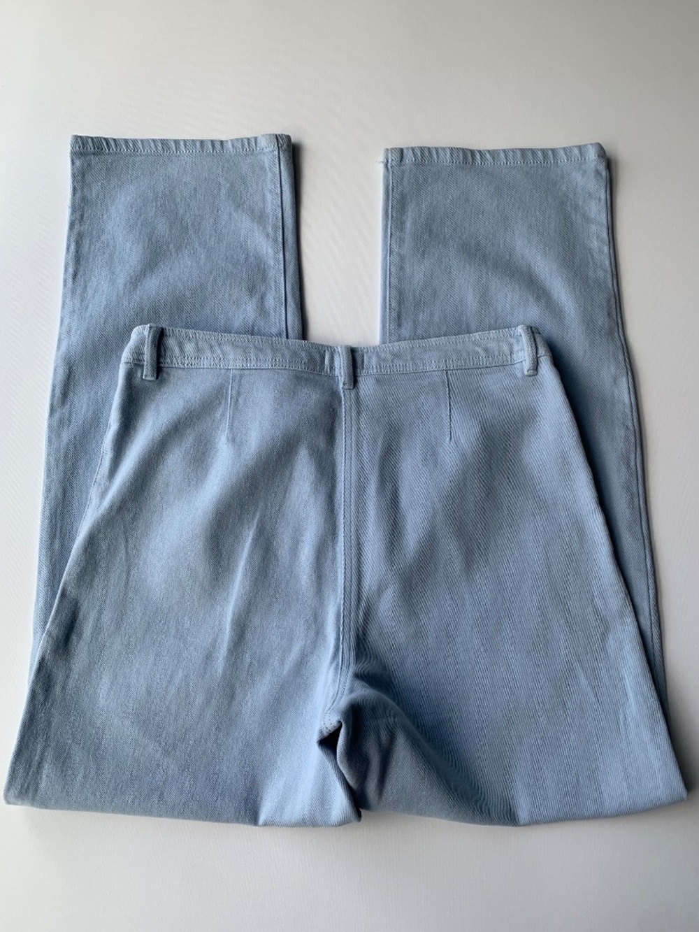 Wilfred Modern Utility Pant Light Blue mid-rise Straight Leg Women's  size 8 - Picture 12 of 13